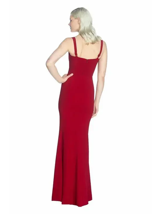 NEW, Dress the Population Estella Gown in Red Sz M #MD1619 - Picture 3 of 7